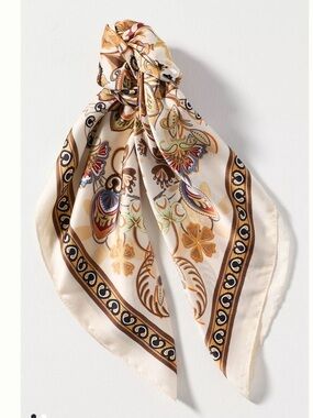 Anthropologie Scarf Hair Claw Clip